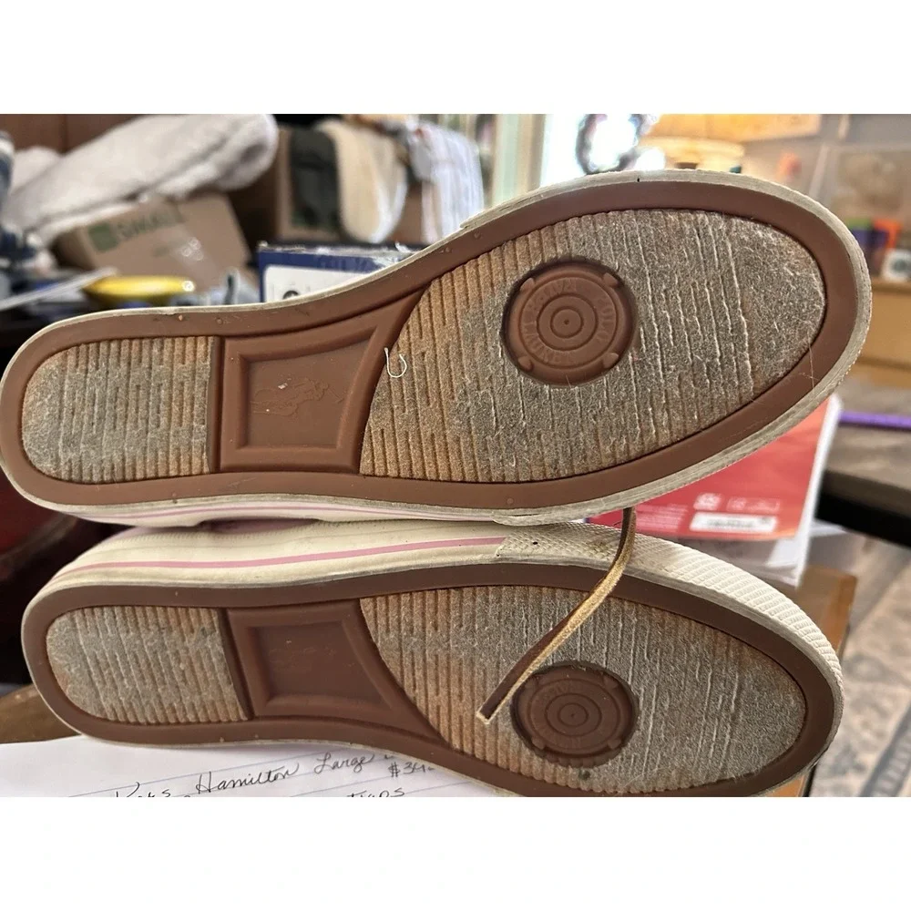 Polo Ralph Lauren‎ Canvas Boat Shoes Pink Size 8.5B